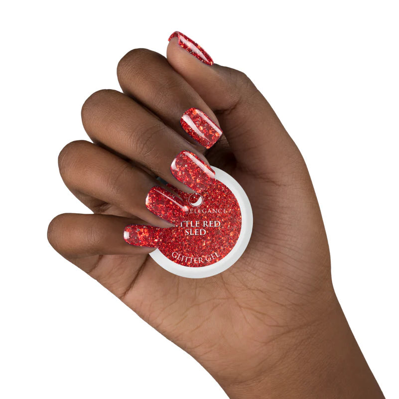 Little Red Sled Glitter Gel